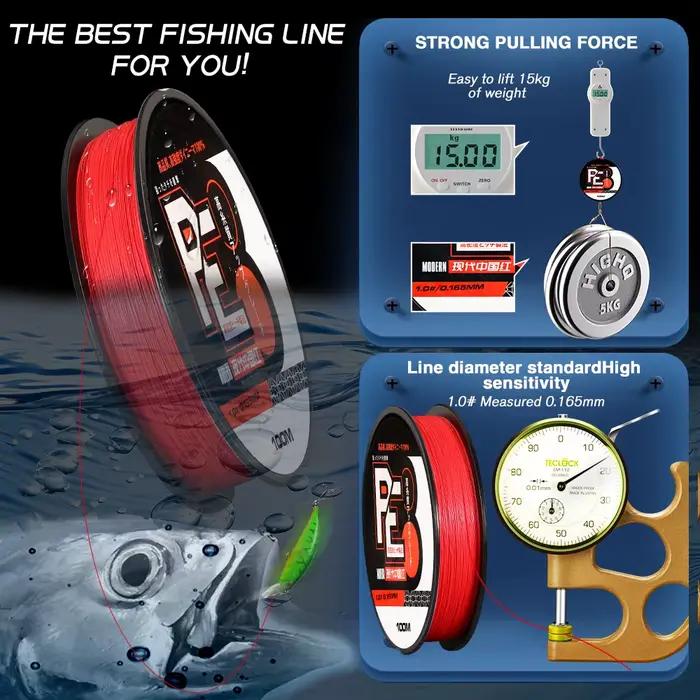 Ligne de pêche PE japonaise ZUKIBO 8 brins, extra fine et résistante, bobine de 1000m 500m
