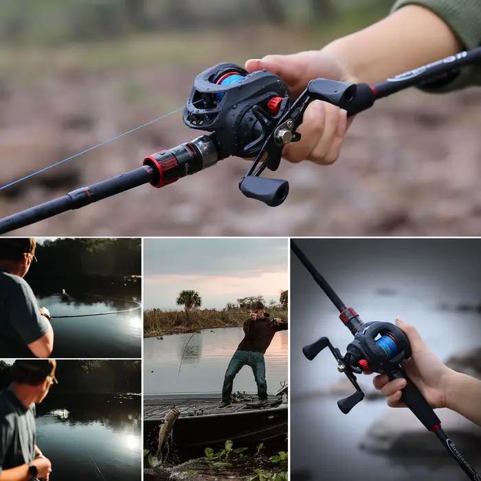 Moulinet baitcasting Sougayilang en aluminium avec freinage magnétique pour pêche en eau douce occasions spéciales