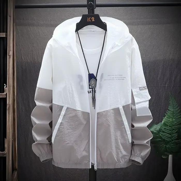 Chemise protection solaire été homme - Veste légère séchage rapide pêche estivale imprimé lettres