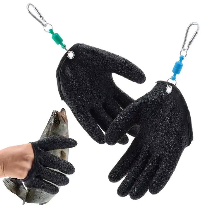 Gant professionnel pêche latex chasse protection anti-perforation antidérapant pêcheur main gauche droite