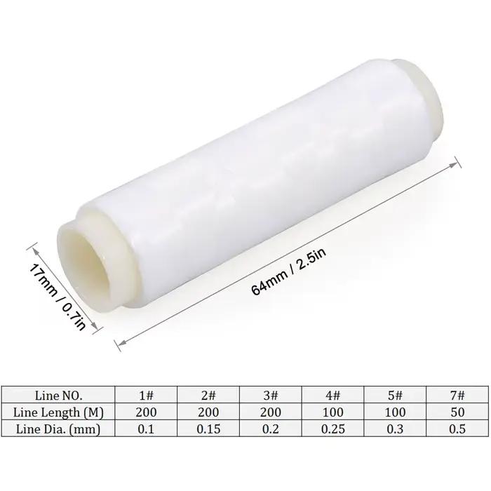 Lot de 4 fils élastiques haute tension pour fixer esches et leurres pêche mer