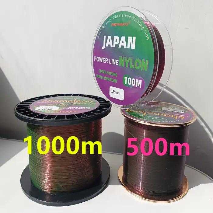Ligne caméléon REDTOMATO 500m 1000m fluorocarbone monofilament changeante couleur leader carpe