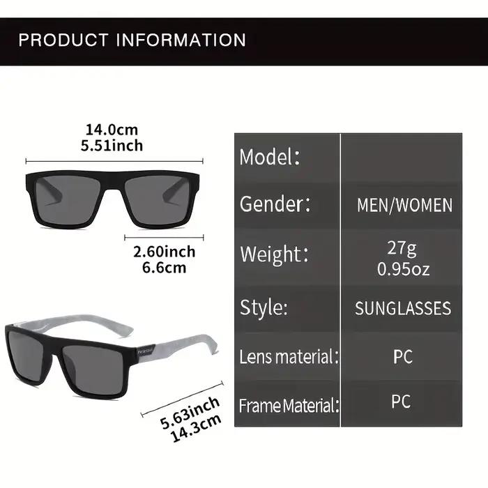 Lunettes de soleil vintage carrées polarisées pêche conduite - Design luxe UV400 homme femme