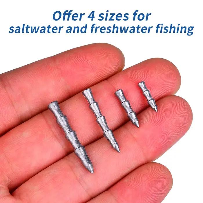 Plombs d'ancrage pour leurres souples, 10 pièces poids 0.8/1.4/2.2g pour pêche du carnassier au ver et worm