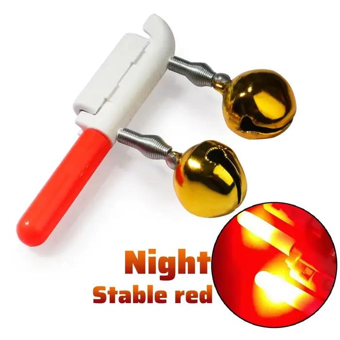 Alarme touches poisson double cloche lumière USB chargeur batterie induction lampe nuit pêche