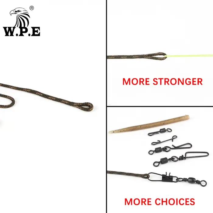 Montage carpe prêt à pêcher W.P.E 40g-80g avec ligne plombée et hameçons pour méthode feeder