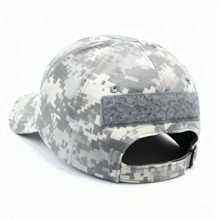 Casquette camouflage pêche tactique unisexe - Chasse camping réglable magic tape quotidien