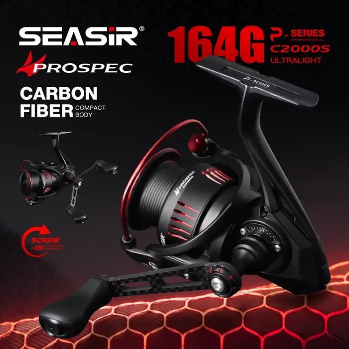 Moulinet spinning Seasir P-Series Prospec fibre carbone 9kg frein - Ratio 5.2:1/6.2:1