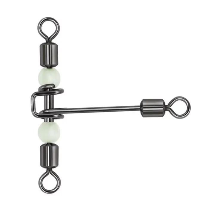 10 pièces émerillons T luminescents DNDYUJU avec perles pour pêche nocturne et faible luminosité