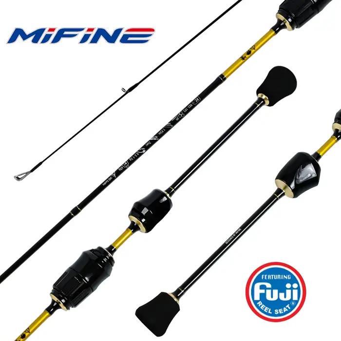 Canne spinning ultralight Mifine MOTRAL DRAW XUL carbone 30T anneaux Fuji leurres 0.3-1.5g truite pêche fine