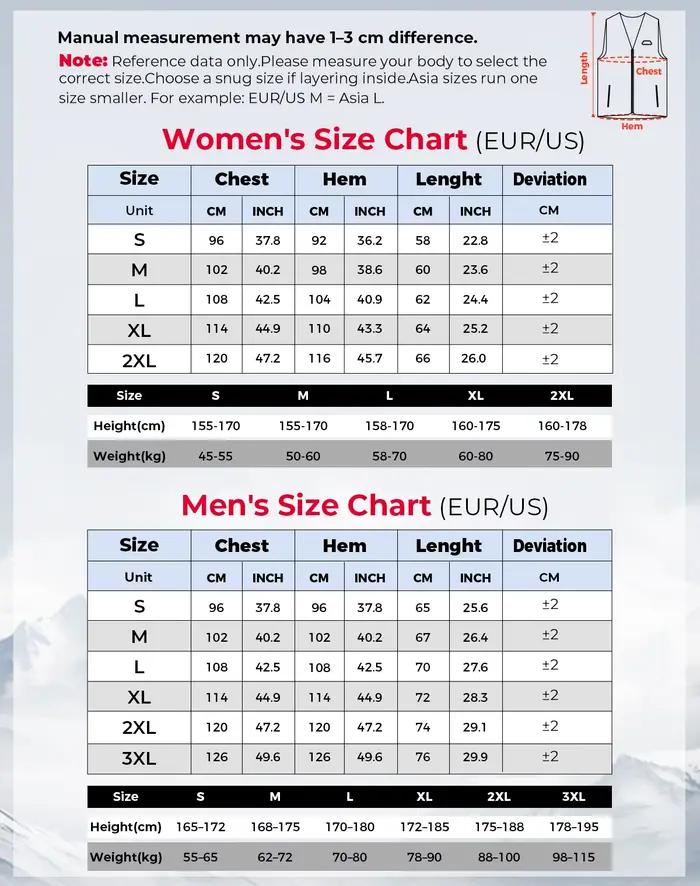 Veste chauffante électrique USB pour pêche hivernale - Veston thermique hommes femmes activités outdoor