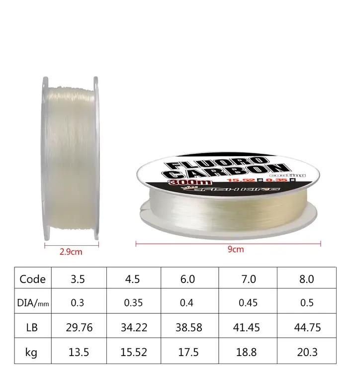 Fil de pêche fluorocarbone NGB 300m revêtu monofilament nylon importé Japon carpe professionnel
