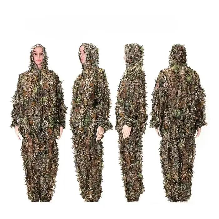 Ensemble de camouflage jungle familial pour pêche et chasse veste à capuche et pantalon pour adultes et enfants occasions nature et sport