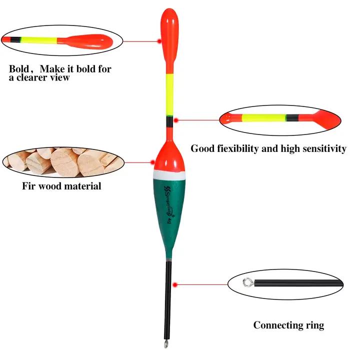Set Sougayilang 10 flotteurs bouée verticale professionnelle multi-fonction pêche leurre