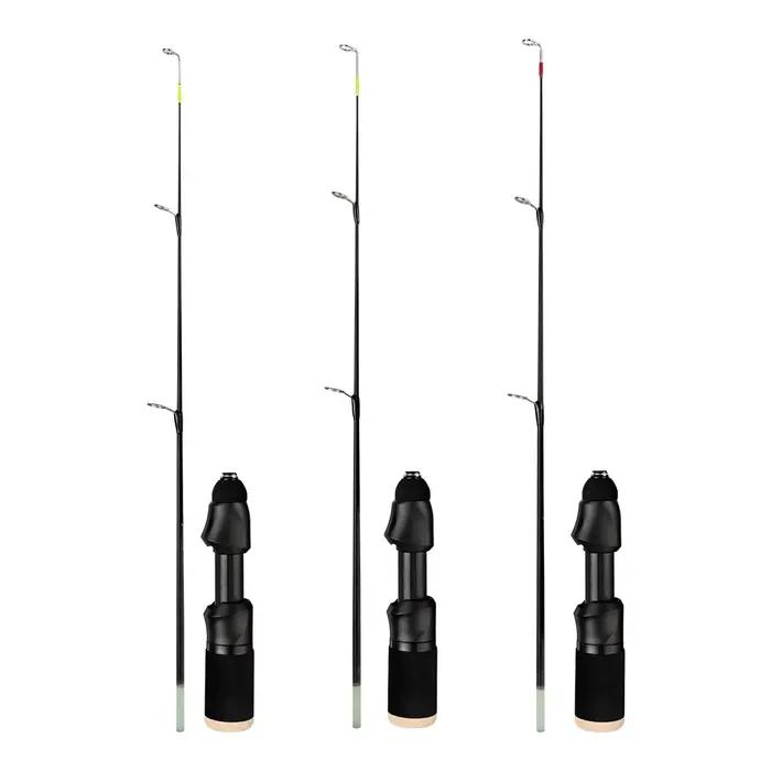 Canne pêche glace 50cm ML M MH fibre verre ultra légère pour pêche hivernale