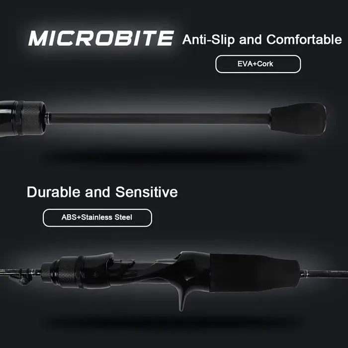 Canne Ajing MIFINE MICROBITE XUL-UL 40T/46T - Pour pêche légère rocheuse eau douce et salée 2g-5g