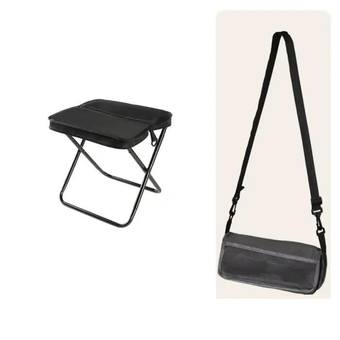 Tabouret sac à dos pliant pêche résistant - Siège portable style sac bandoulière charge forte