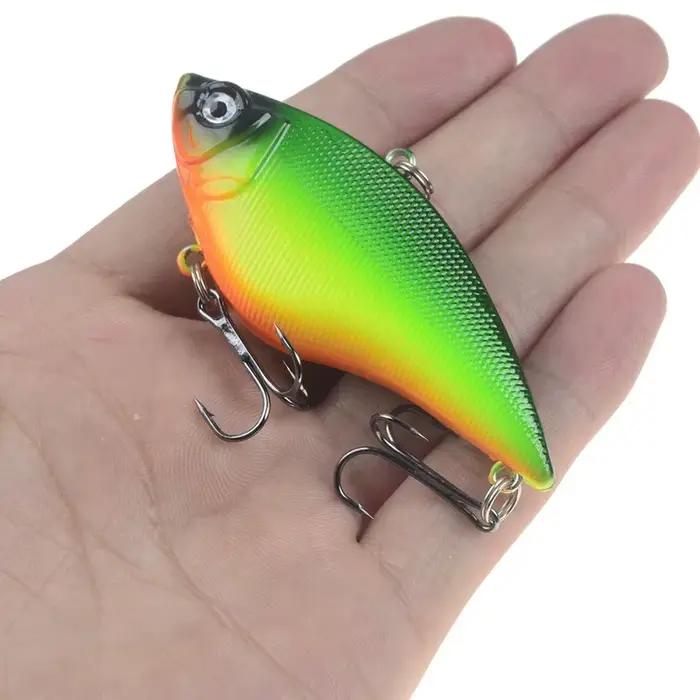Leurre dur VIB pêche 7cm 16g - Appât plastique avec hameçons trebles pour trolling bass brochet pêche en mer