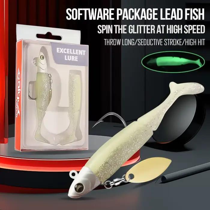 Leurres de pêche TAIYU 20g tête plombée leurre souple t-tail spinner cuillère pour brochet truite perche