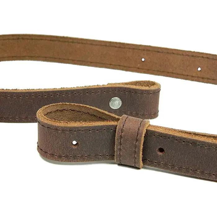 Bretelle de fusil en cuir véritable ajustable pour AR15 AK47 chasse et pêche