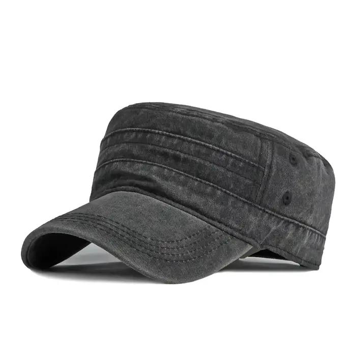 Casquette été pêche armée visière courte homme femme coton lavé soleil