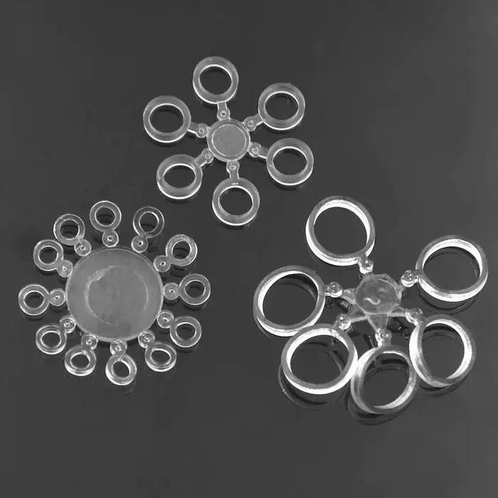 Élastiques stop bouillettes 10-100 pièces pour pêche carpe - anneaux caoutchouc pellets élastiques