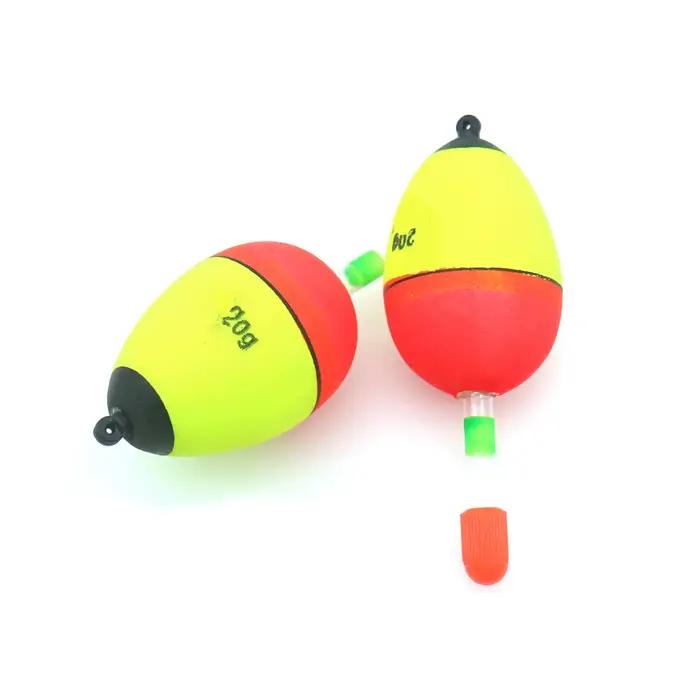 2 flotteurs lumineux pêche rocheuse mer gros ventre poids 3g à 80g pour pêche sportive
