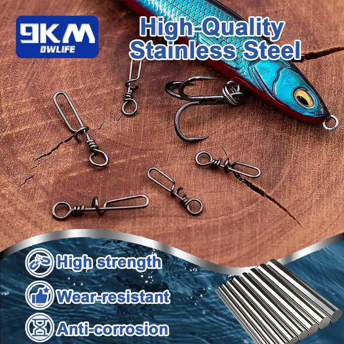 Coastlock Snap 50-200Pcs - Snaps Rapides Inox pour Leurres Bass, Silure et Eau Douce