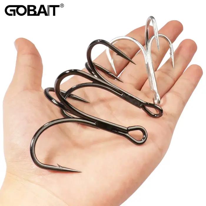 Hameçons triples 4X renforcés taille 1 à 10/0 pour gros poissons - acier carbone ultra-résistant
