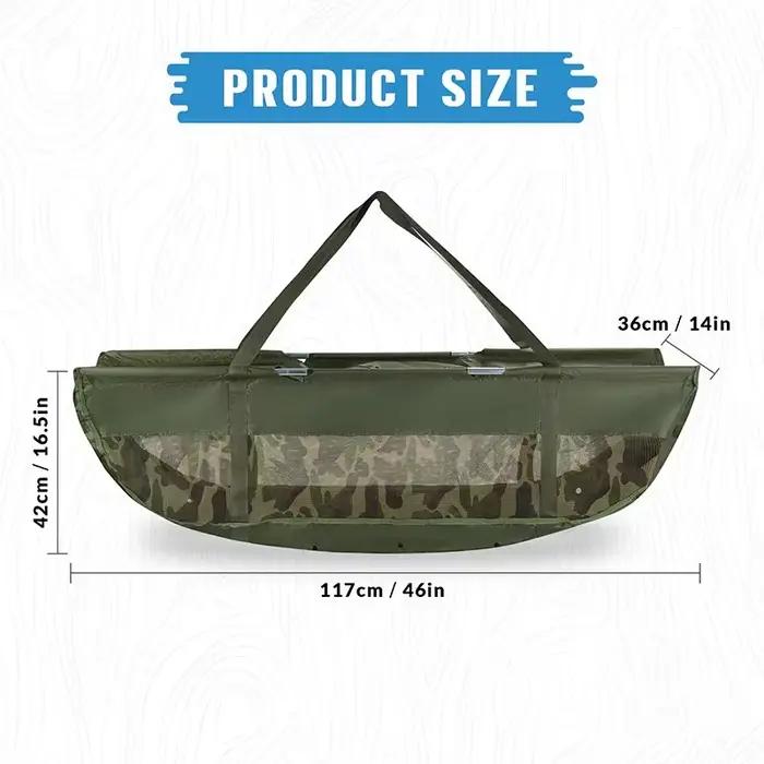 Sac de pesée pour poissons pliable - Filet de mesure pour pêche au bar et poissons carnassiers