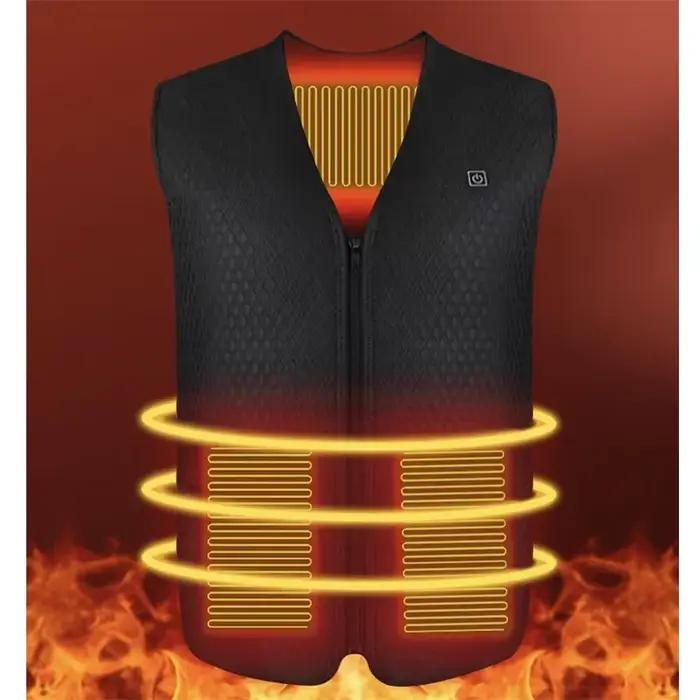 Veste chauffante personnalisable UZZDSS 2024 pour la pêche et activités extérieures