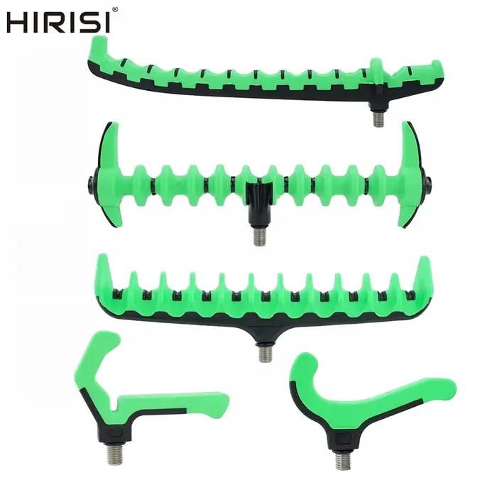 Support tête canne à pêche carp fishing Hirisi : repose-canne plastique pour barres de buzz et accessoires