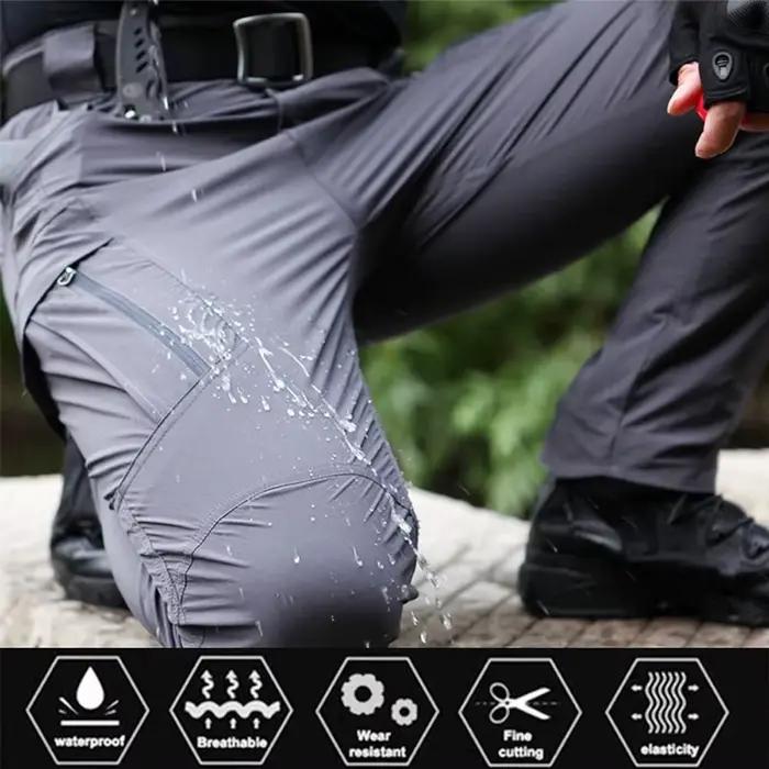 Pantalon cargo imperméable homme respirant - Pêche, combat, travail, tailles S à 6XL disponibles