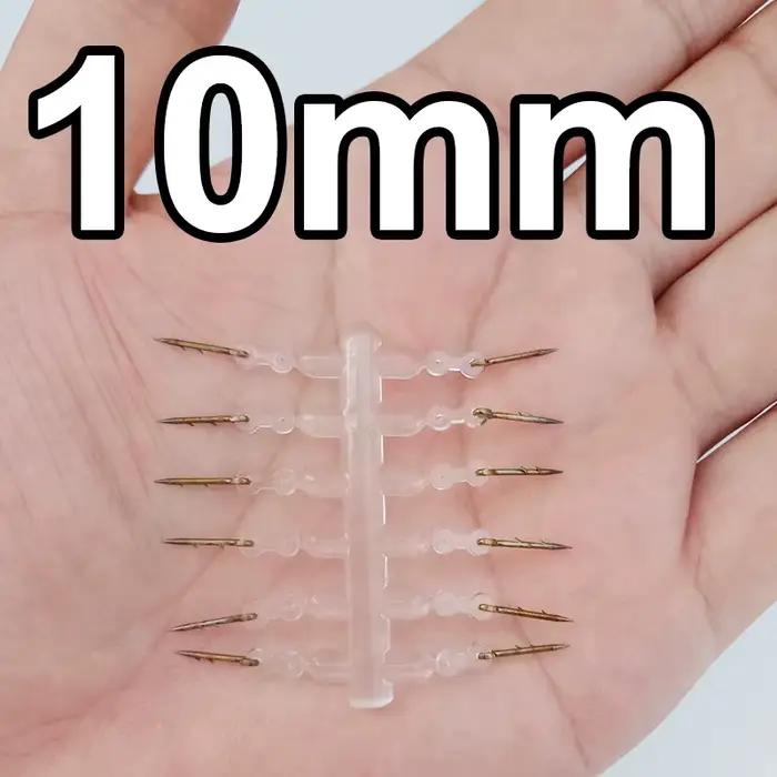 12 pièces piques appât métal carpe accessoires sting boilies pin élastique corn Ronnie hair rig
