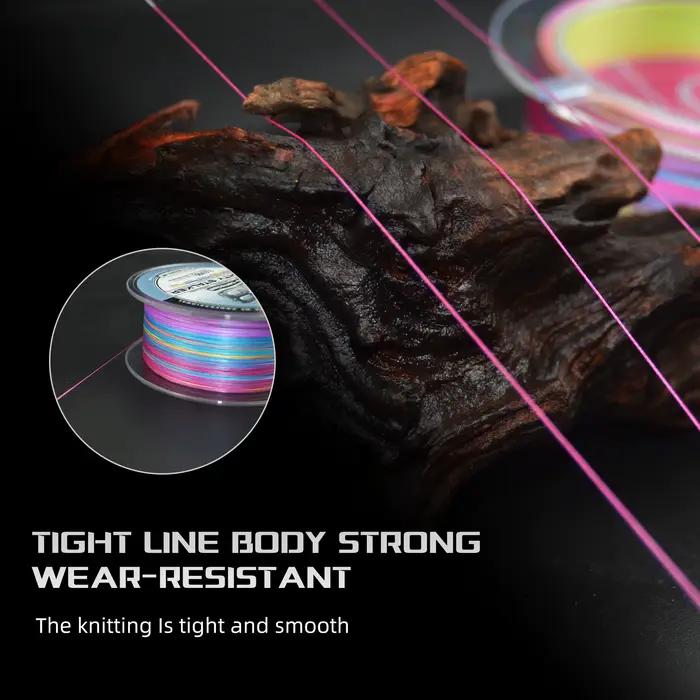 Ligne de pêche mer 300m super résistante 8 brins PE tressé multifilament sans décoloration