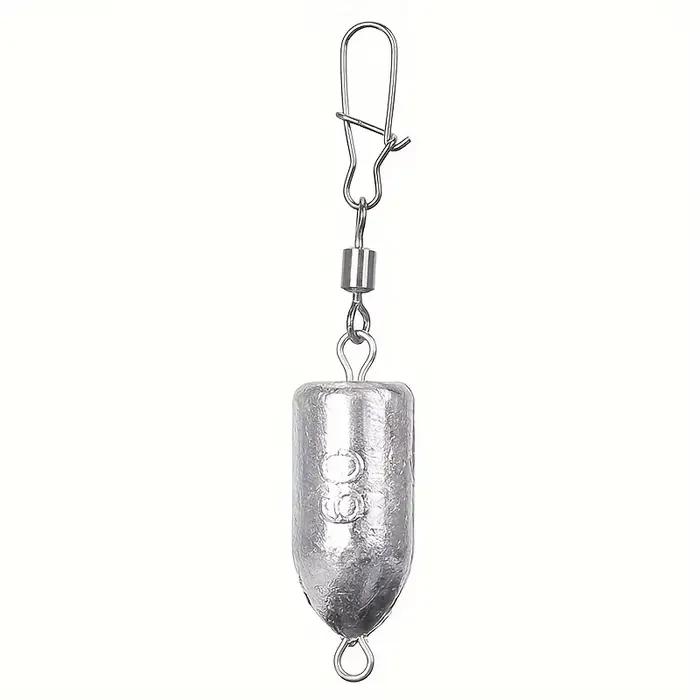 Plombs de pêche bass mer avec émerillon rapide - 5 pièces plombs bullet poids plongée 11 tailles au choix