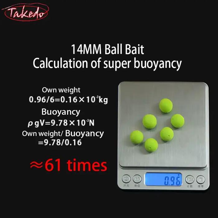 Boilies EVA flottants TAKEDO 8-17mm - Appât artificiel pour pêche européenne de la carpe