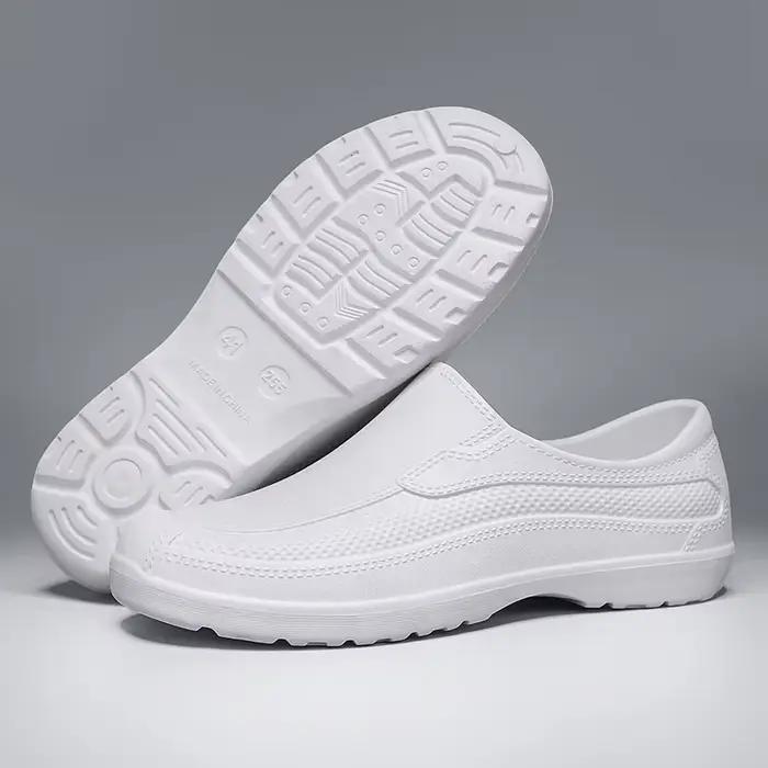 Chaussures de pêche étanches alimentaires en stock, bottes de sécurité travail extérieur ultra-légères antidérapantes