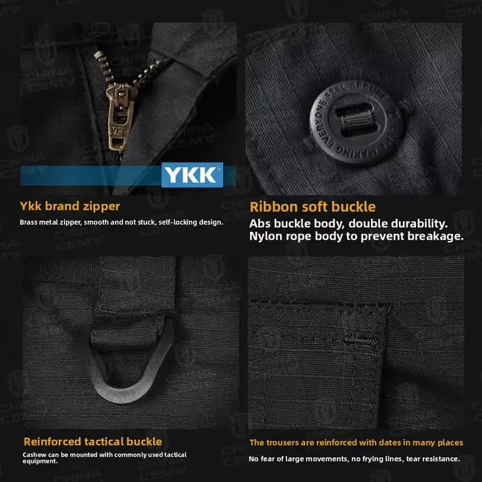 Pantalon stretch pêche chasse homme outdoor résistant travail randonnée vêtements tactiques
