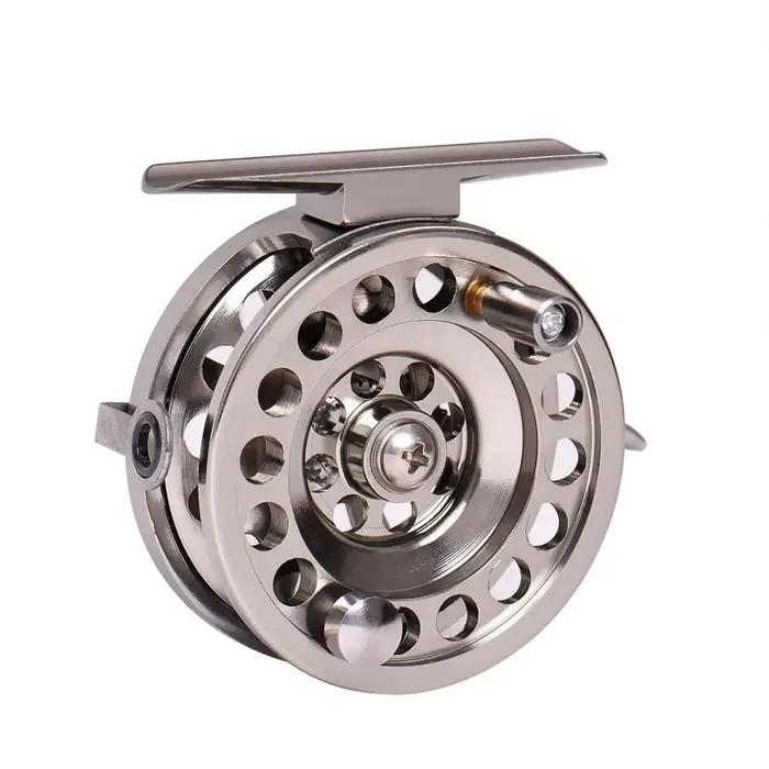 Moulinet fly fishing alliage aluminium métal lac mer hiver glace ratio 1:1