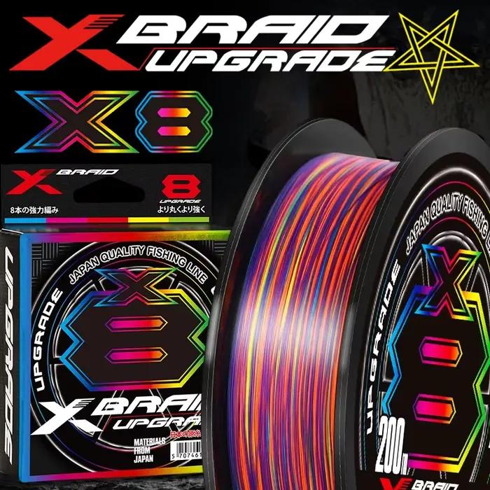Nouvelle Xbraid X8 Multicolor Résistante à la Décoloration, Ligne Multifilament 1000M pour la Pêche de la