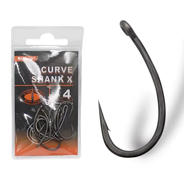 10 hameçons carpe micro-barbelés PTFE super résistants, acier allié ultra dur et tranchant pour pêche spécifique
