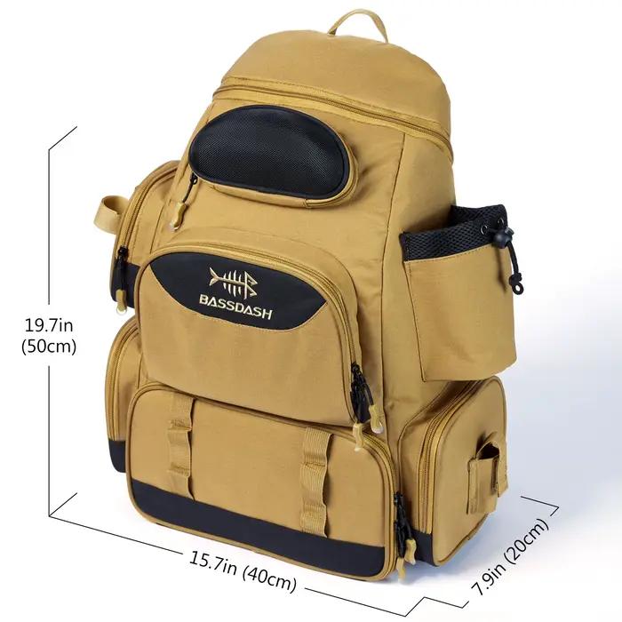 Sac à dos pêche Bassdash : backpack technique pour matériel de pêche avec organisation optimisée