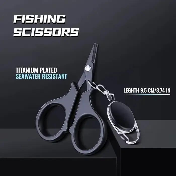Pince ciseaux inox pour couper les lignes en PE et tresse, accessoire carpe et pêche
