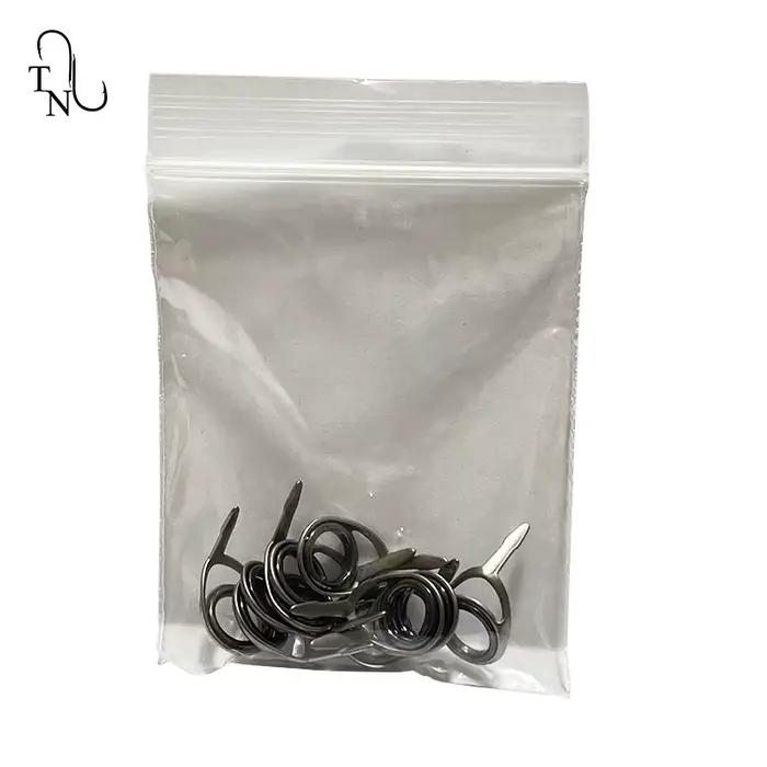 Guides de canne à pêche TN37 TUKTLSG 4# à 10# acier inoxydable pour montage et réparation pêche en mer lac rivière et étang