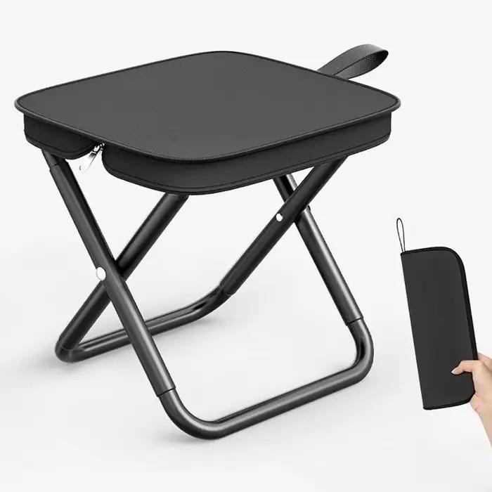 Tabouret pliant portable léger cadre alliage fer pêche camping adolescent sac transport inclus