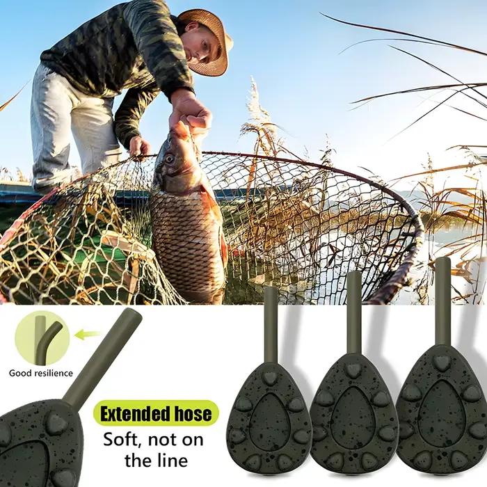 Plombs de pêche carpe en plomb disponibles en 56g/71g/85g/99g/113g pour eau douce et mer