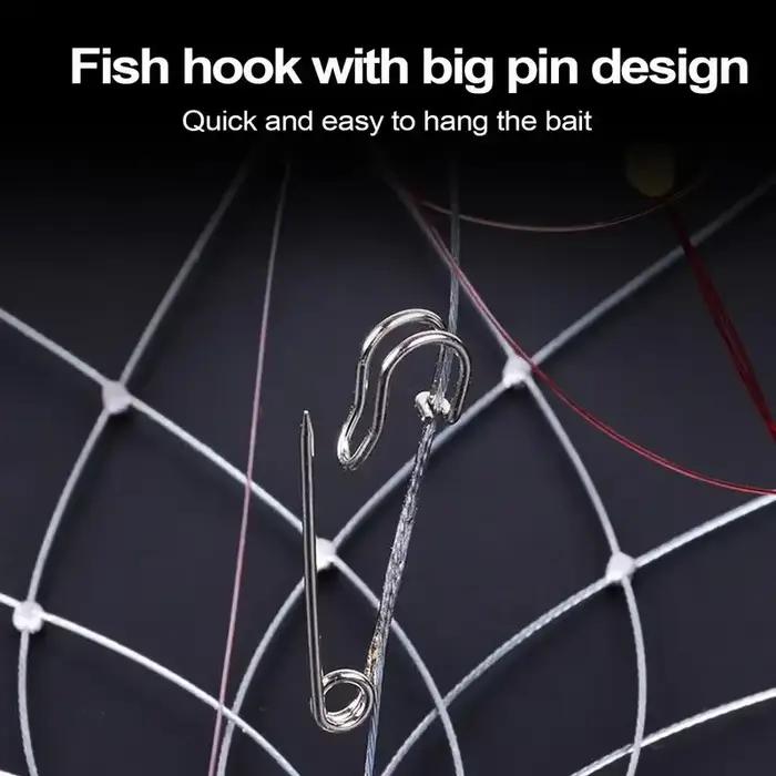 Filet piège poissons crabes automatique ouverture fermeture - Cage pêche extérieure accessoires capture