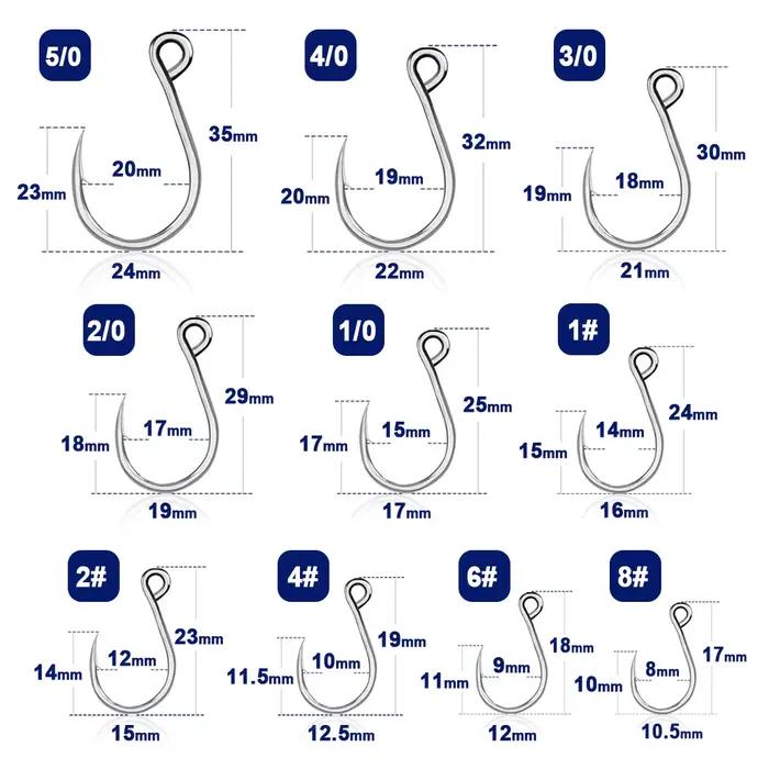 Hameçons inline 25 pièces 9KM pour vers et leurres - Acier carbone haute résistance pour pêche en mer et eau douce