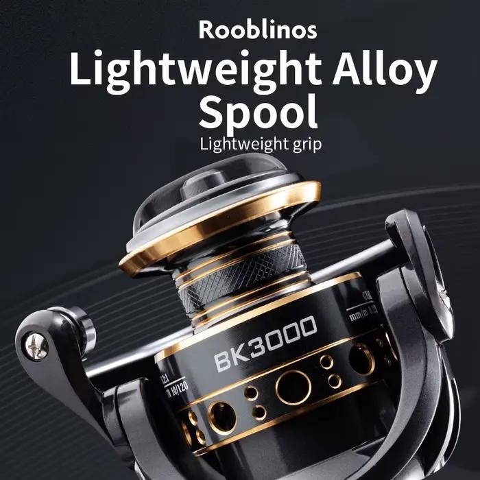 Rooblinos BK Spinning Fishing Reels For Saltwater Freshwater Metal Spool Left/Ri